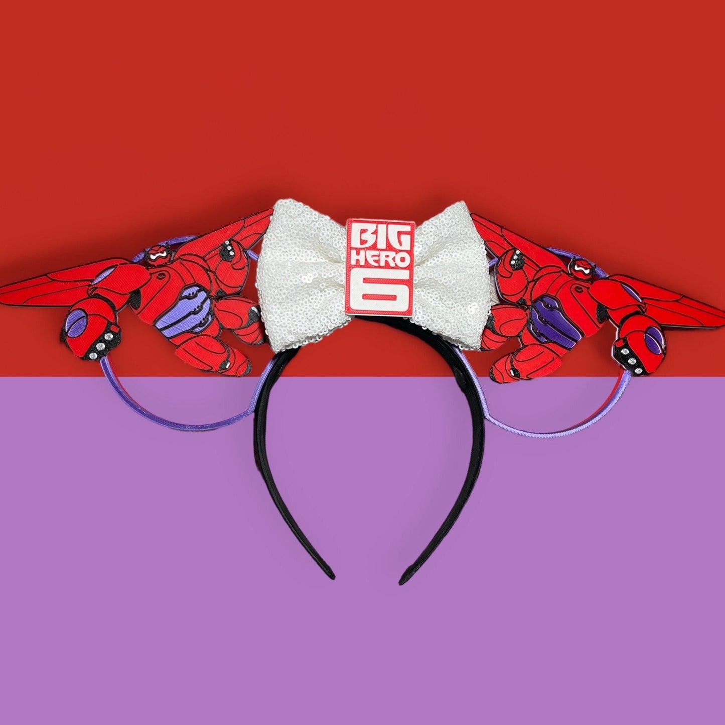 Big Hero 6 Baymax Minnie Ears: Heroic Flight Big Hero 6 3D Printed Minnie Ears || Deluxe