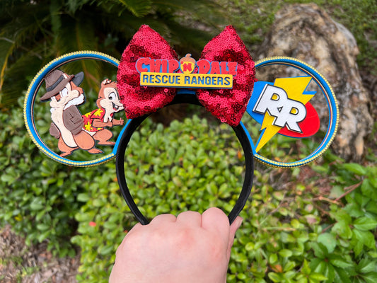 Chip and Dale's Rescue Rangers Minnie Ears | Disney Inspired Accessories | Adventure-themed Ears