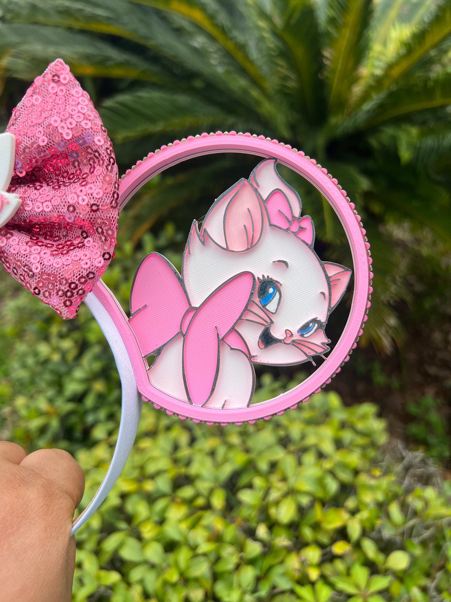 Disney Pink Marie Minnie Ears || The Aristocats Inspired || 3D Printed || Mouse Ears || Mickey Ears || Minnie Ears