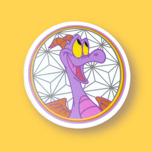 Figment One Little Spark Clear Sticker | Disney Epcot Inspired Decal