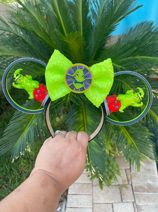Oogie Boogie Wheel of Fortune Minnie Ear | Spooky Dice Statues | The Nightmare Before Christmas | Oogie Boogie Ear | Halloween Ear
