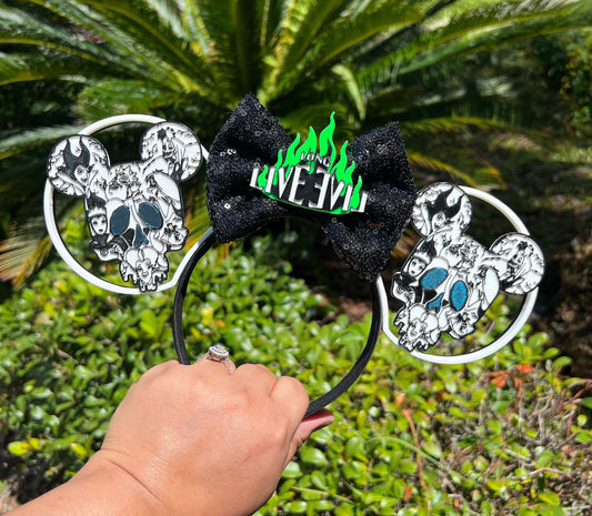 Long Live Evil: Disney Woman Villains 3D Printed Minnie Ears, Customizable Disney Accessory