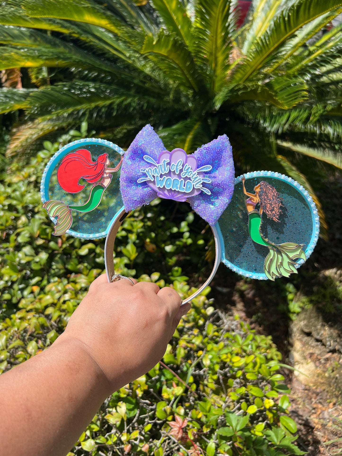 Little Mermaid: Part of Your World 3D Printed Ear | Ariel's Splashtastic Adventure | Disney Ear | Mermaid Lover Gift ||  Deluxe