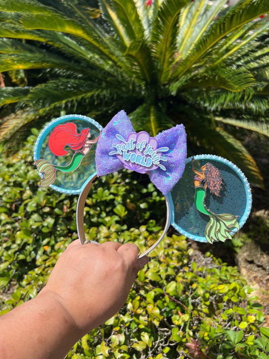 Little Mermaid: Part of Your World 3D Printed Ear | Ariel's Splashtastic Adventure | Disney Ear | Mermaid Lover Gift ||  Deluxe