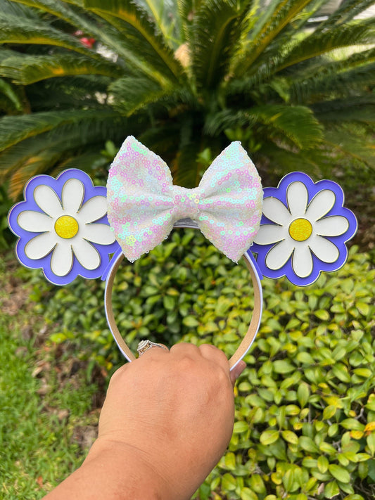 Daisy Minnie Ear 3D Printed Minnie Ear Headband - Floral Disney Ears