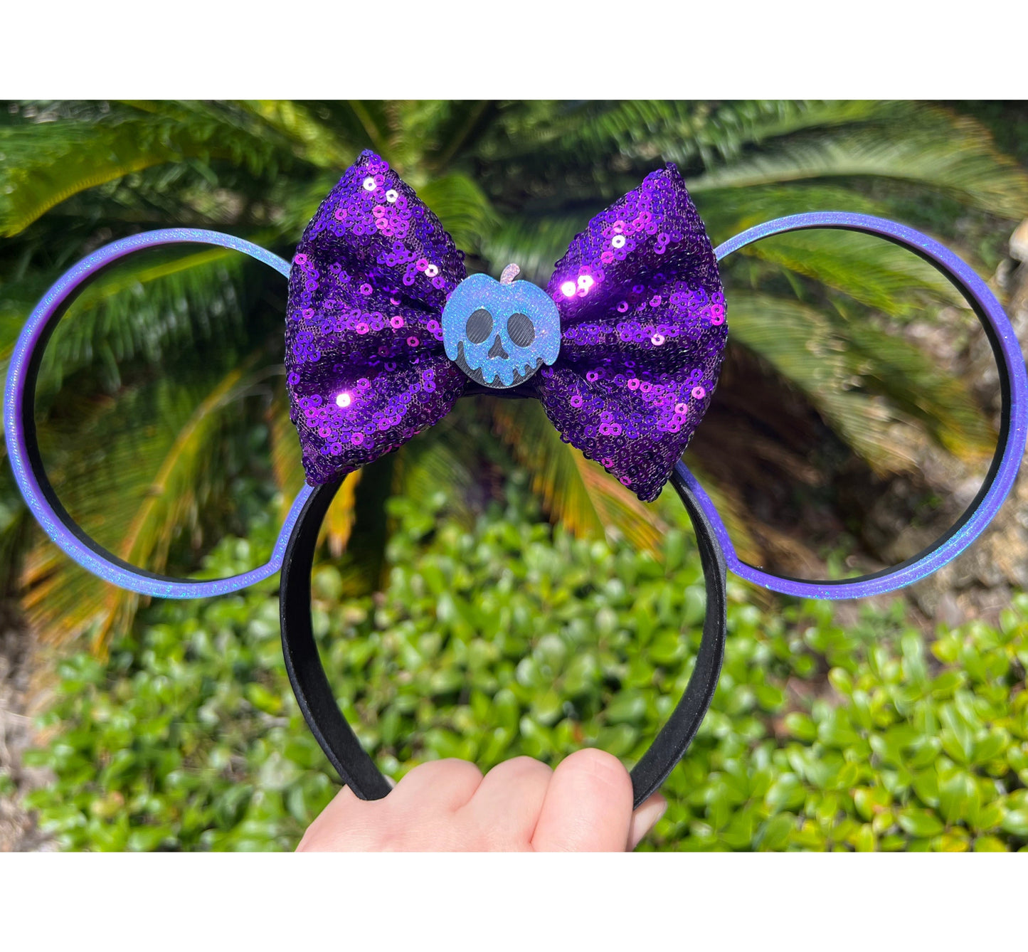 Wickedly Whimsical: Snow White Evil Queen Purple Poison Apple Minnie Ears || Standard
