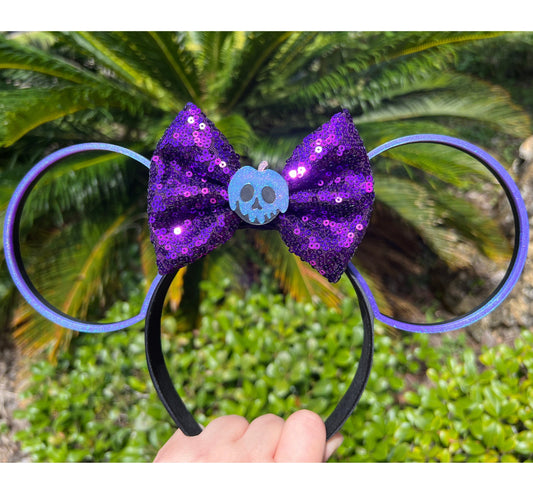 Wickedly Whimsical: Snow White Evil Queen Purple Poison Apple Minnie Ears || Standard