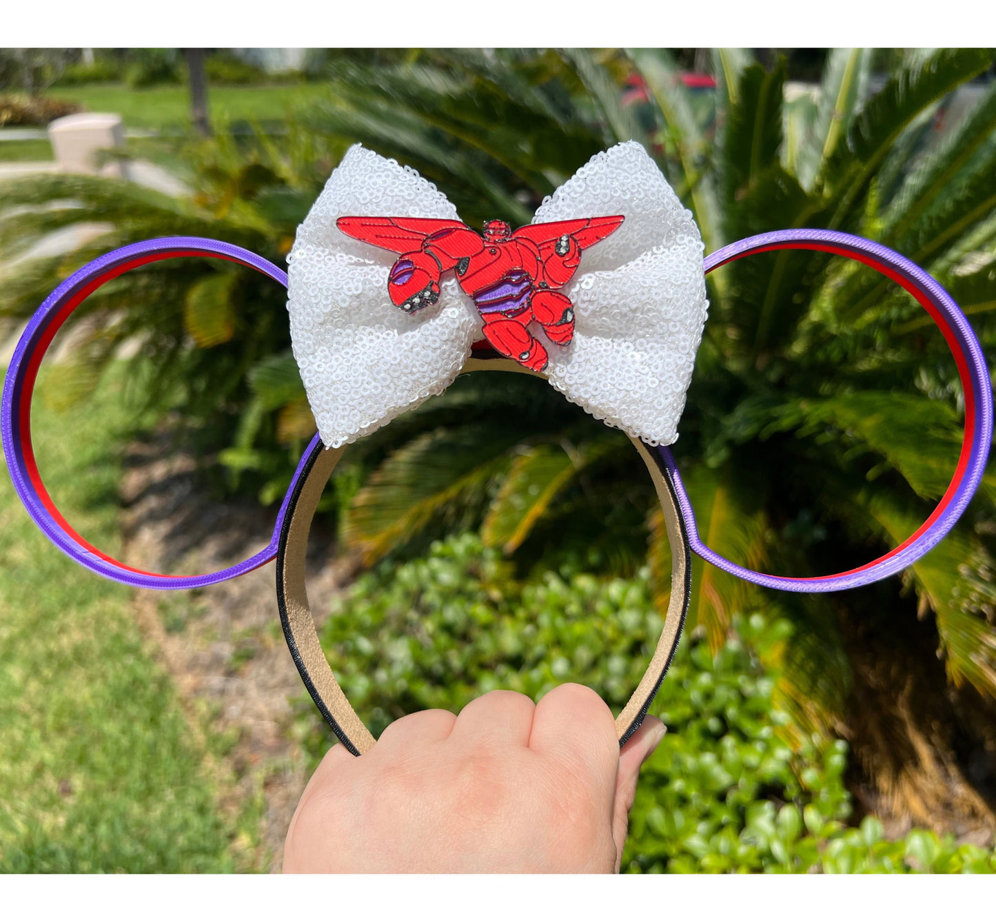 Big Hero Six || Baymax Armor Inspired || 3D Printed || Mouse Ears || Mens Mickey Ears || Women's Minnie Ears || Standard || Unisex