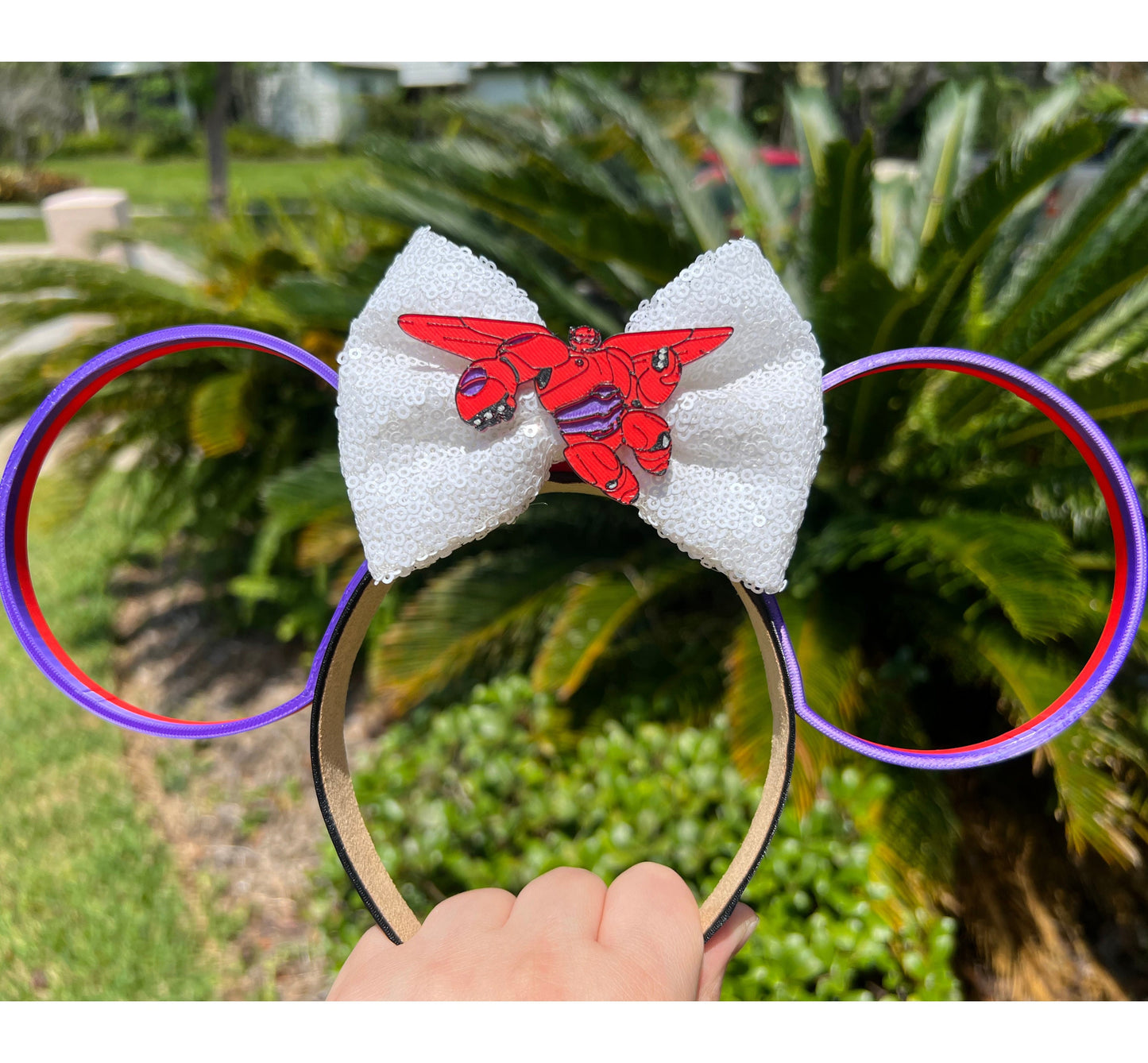 Big Hero Six || Baymax Armor Inspired || 3D Printed || Mouse Ears || Mens Mickey Ears || Women's Minnie Ears || Standard || Unisex